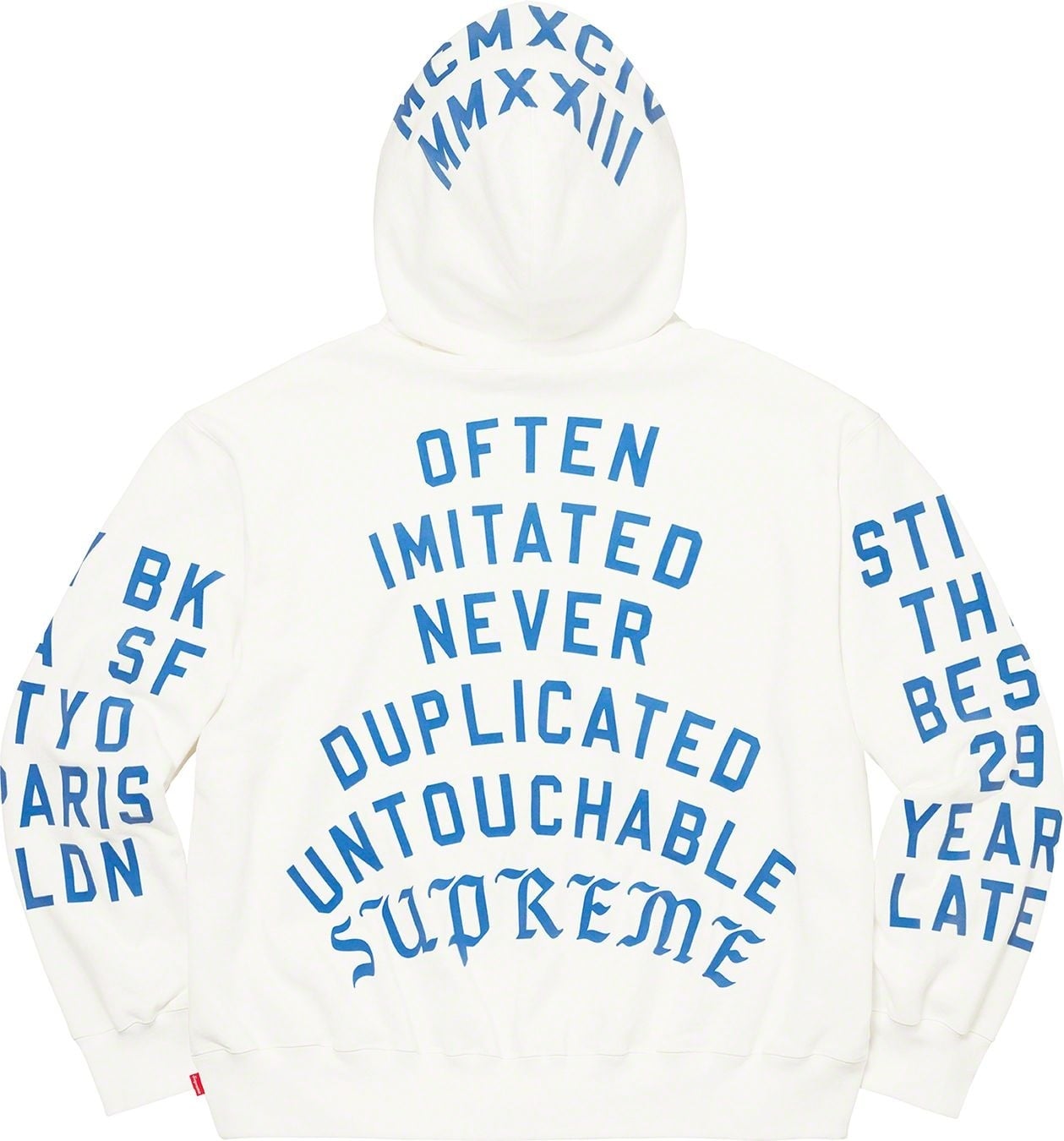 Supreme Team Flocked Hooded Sweatshirt view 18